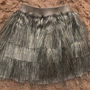 Lola and Boys Silver Tinsel Party Skirt